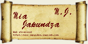 Mia Japundža vizit kartica